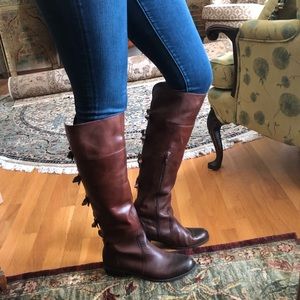 GIANNI BINI TALL BOOTS WITH BOWS ON THE BACK